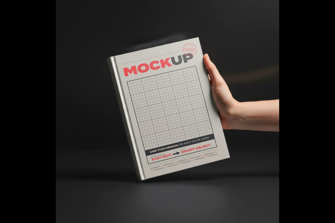 Hard Cover Book Collection Mockups
