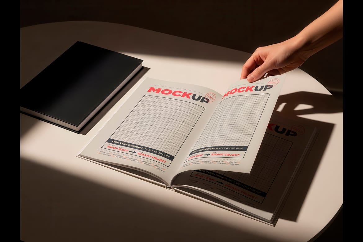 Hard Cover Book Collection Mockups