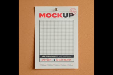 Page Pin to Cork Panel Collection Mockups