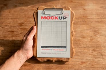 Holding Menu Collection Mockups