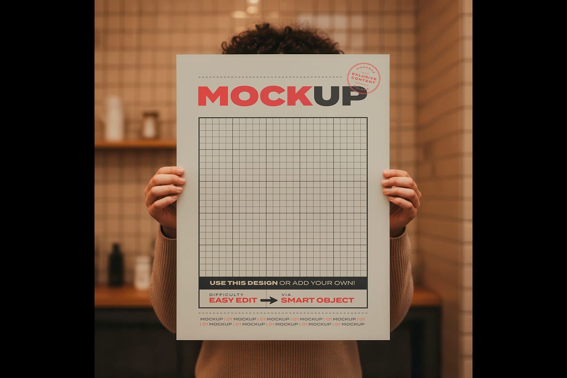 Holding Menu Collection Mockups