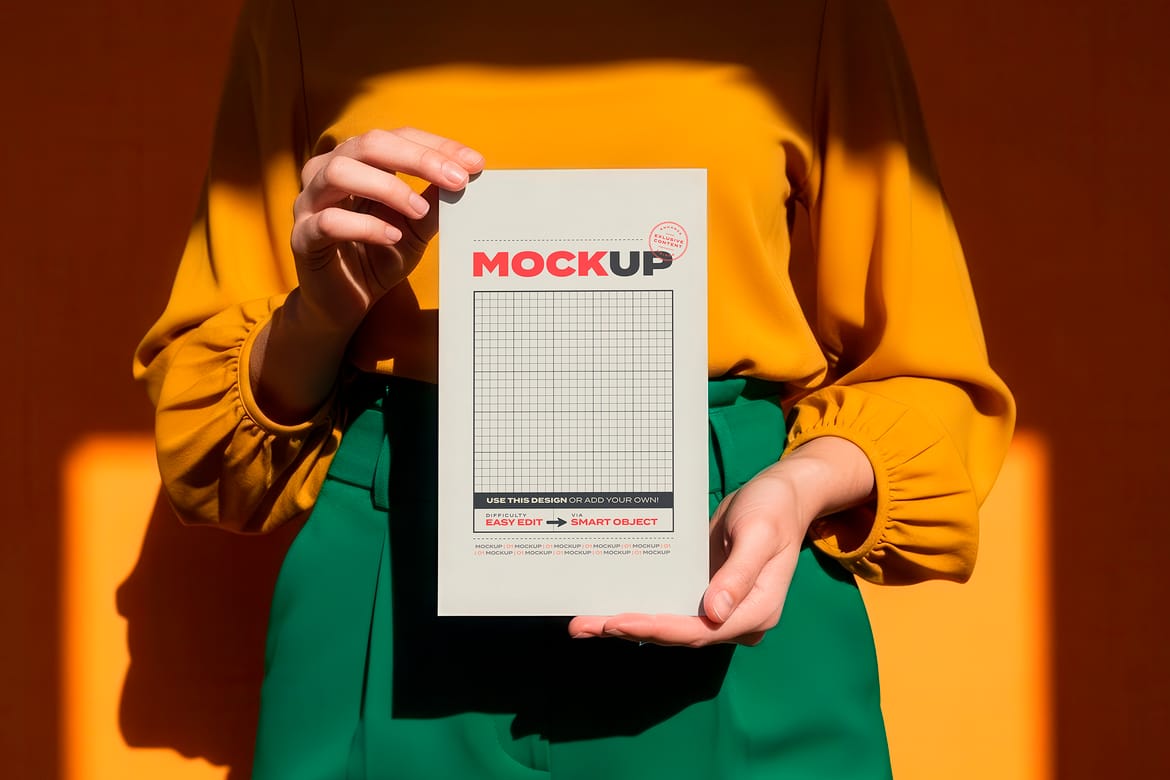 Holding Menu Collection Mockups