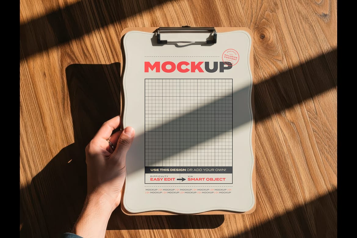 Holding Menu Collection Mockups