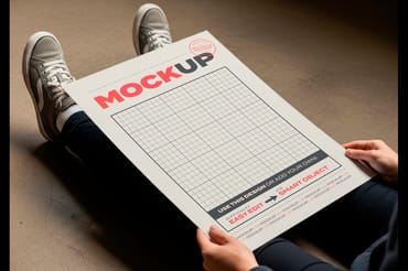 Student Teenager Page Poster Mockups