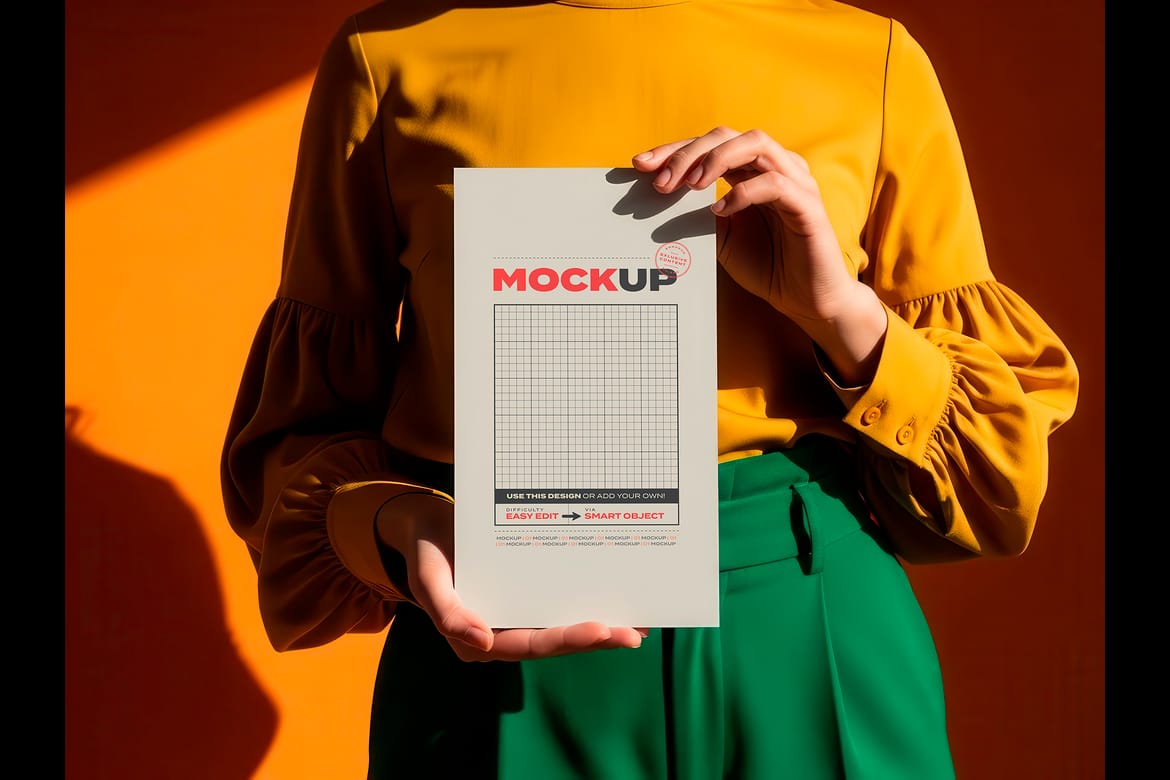 Holding Menu Collection Mockups