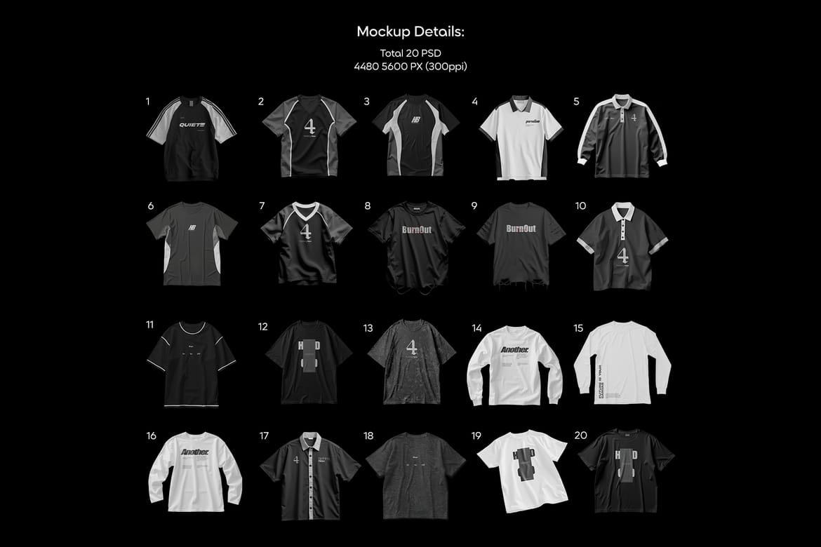 Y2K Apparel Mockup Bundle