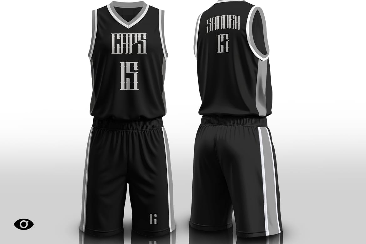 Basketball Jersey & Shorts Mockup