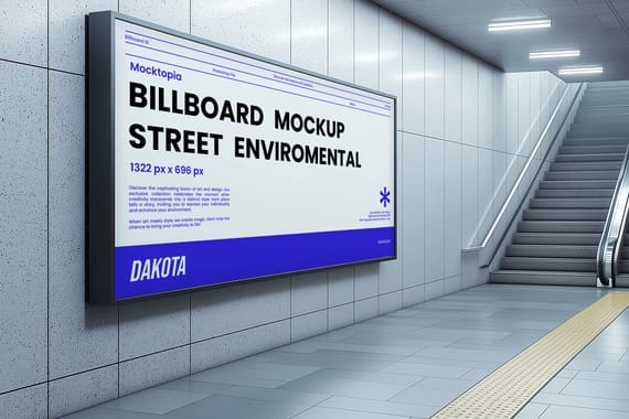 Street Environmental Poster & Billboard Mockup Bundle