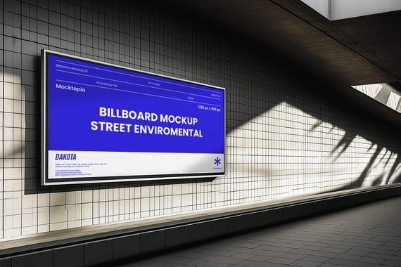 Street Environmental Poster & Billboard Mockup Bundle