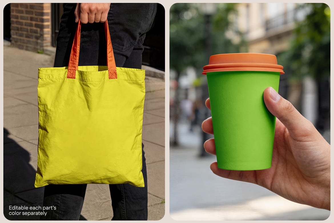 Cafe Branding Mockup Set