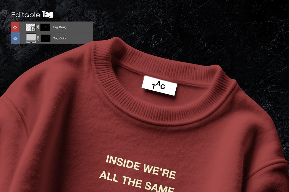 Crewneck Sweatshirt Mockup Set