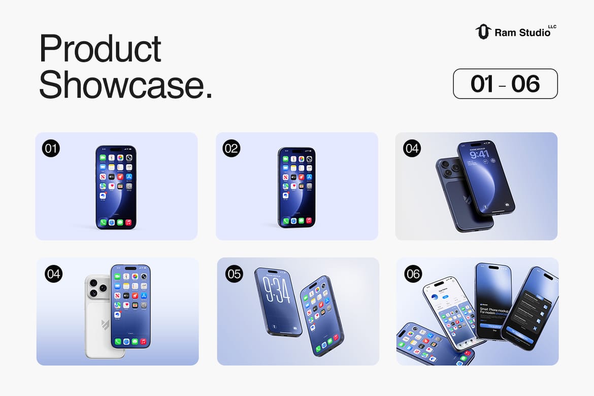 iPhone 17 Pro Max Mockup Set