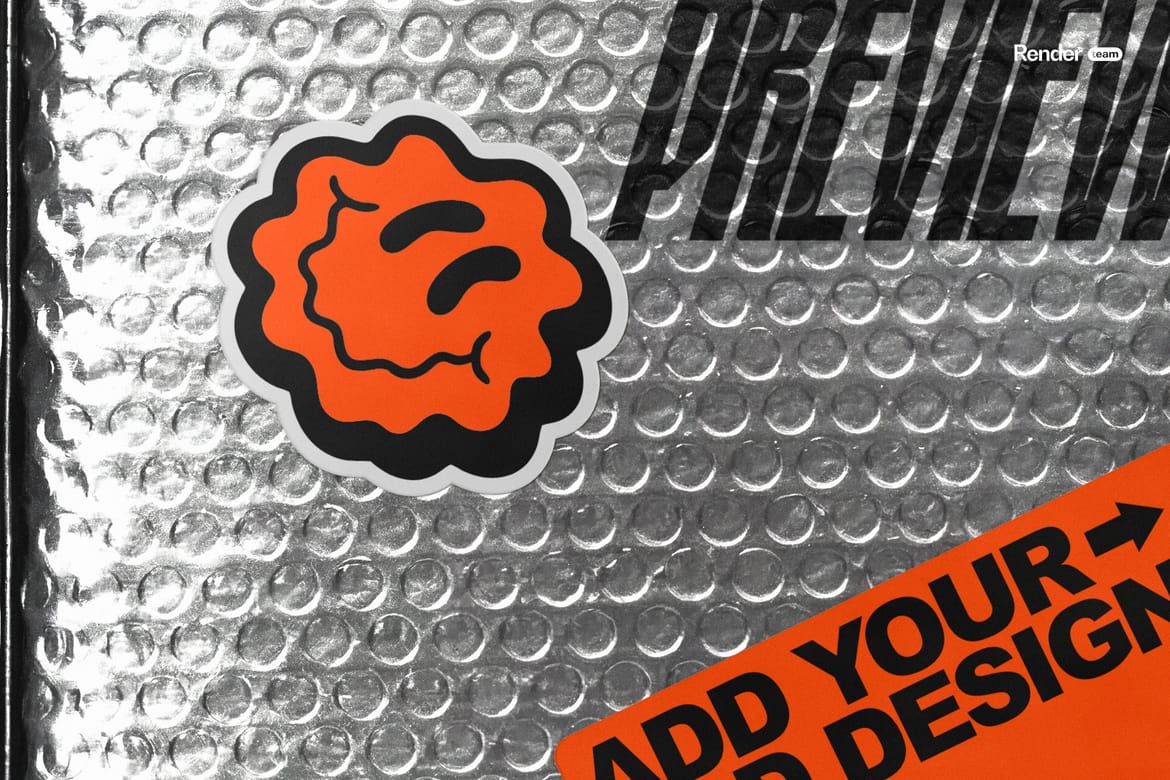 Metallic Foil Bag Mockup Set