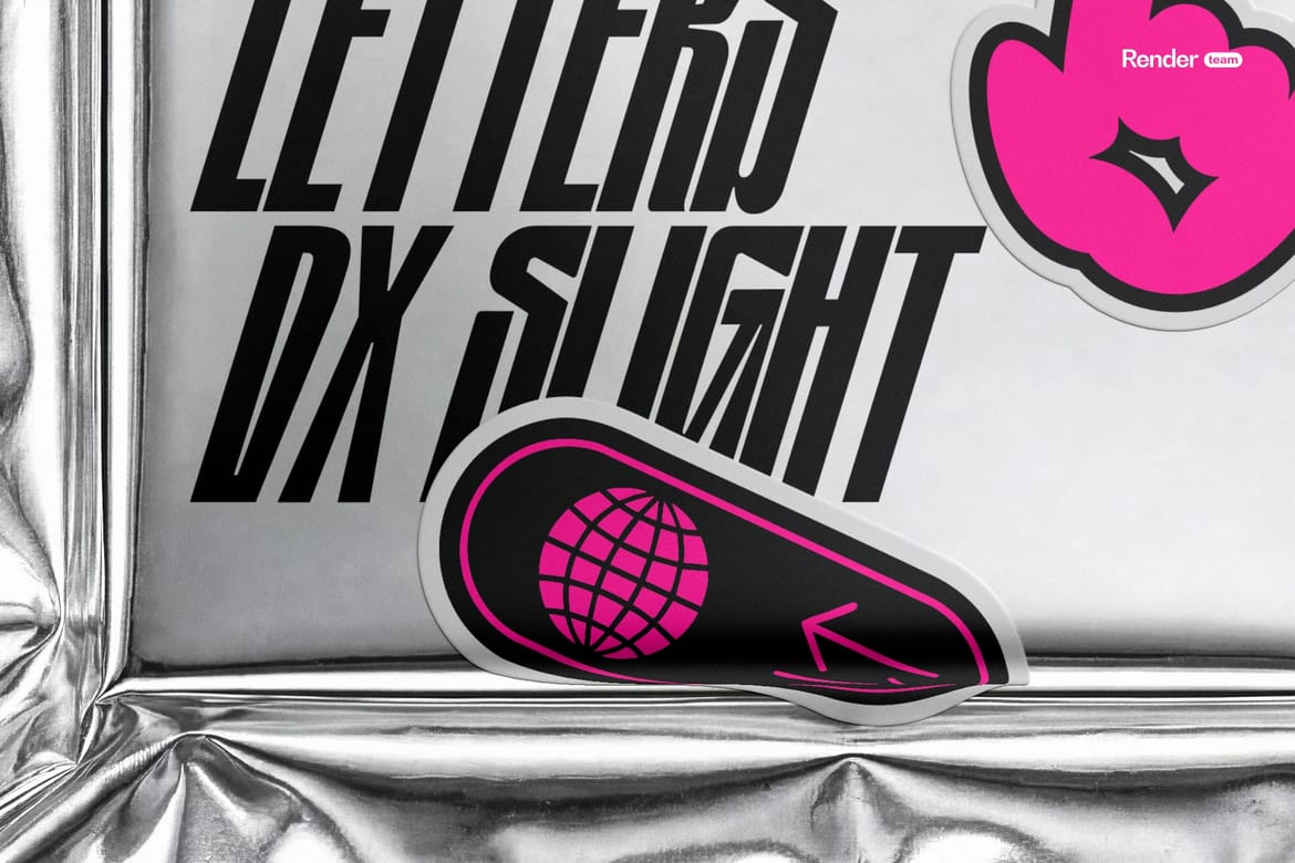 Metallic Foil Bag Mockup Set