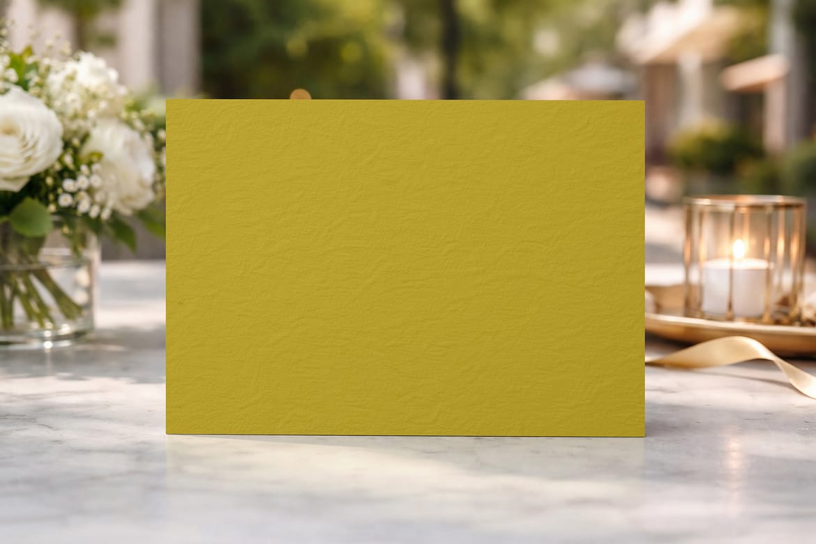 Wedding Invitation Card Mockup