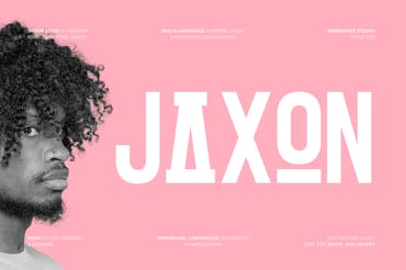 Jaxon – Minimal Geometric Logo Font