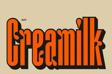 AOT Creamilk Playful Condensed Font