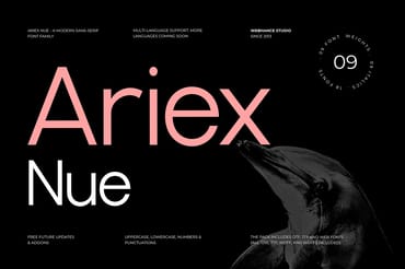 Ariex Nue - A Minimal Sans-serif