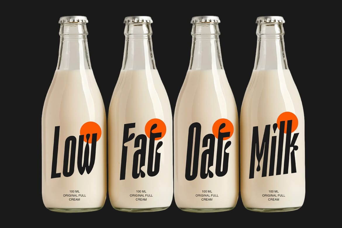 AOT Creamilk Playful Condensed Font