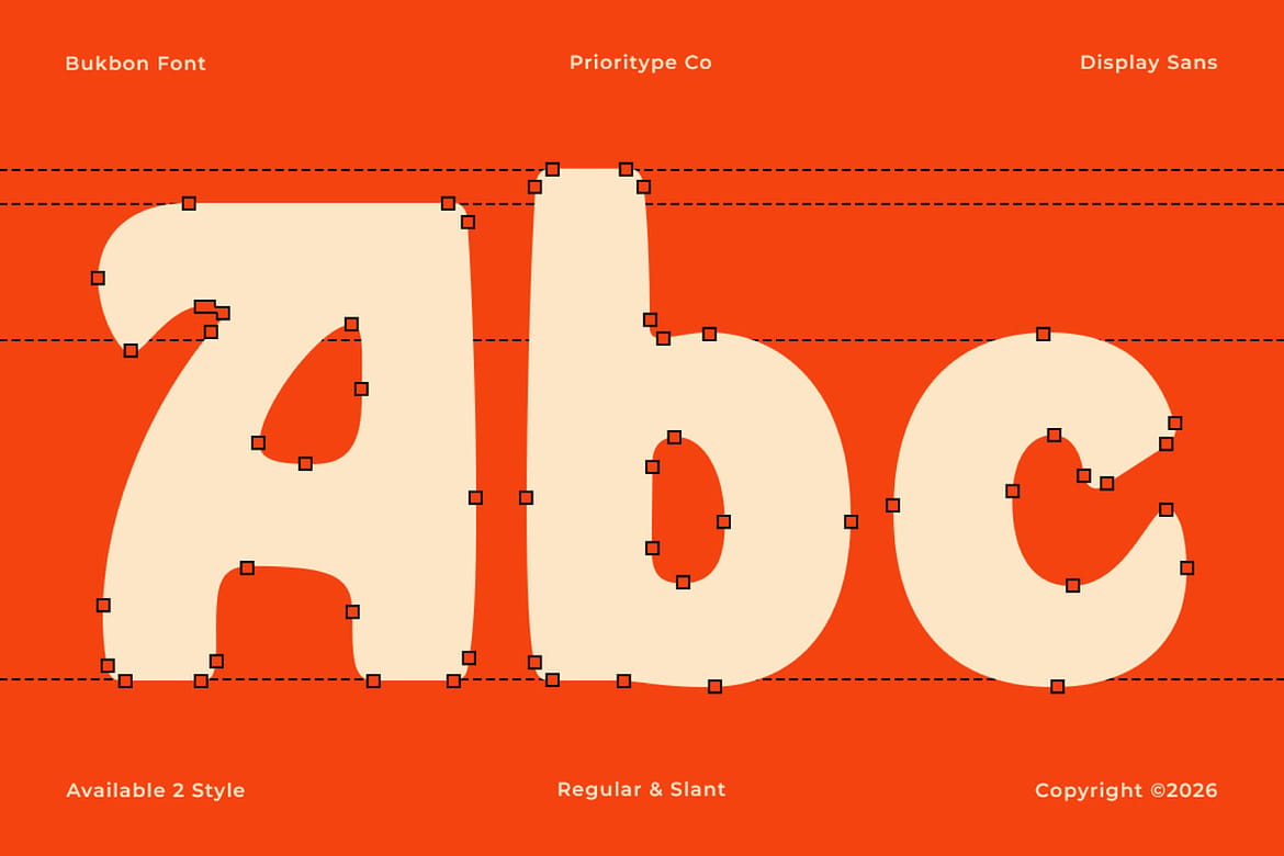 Bukbon - Bold Display Font