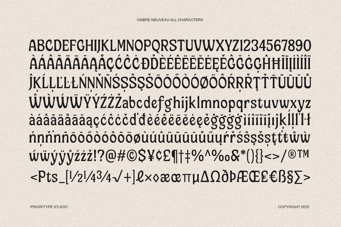 Ombre Nouveau – Retro Stylish Serif