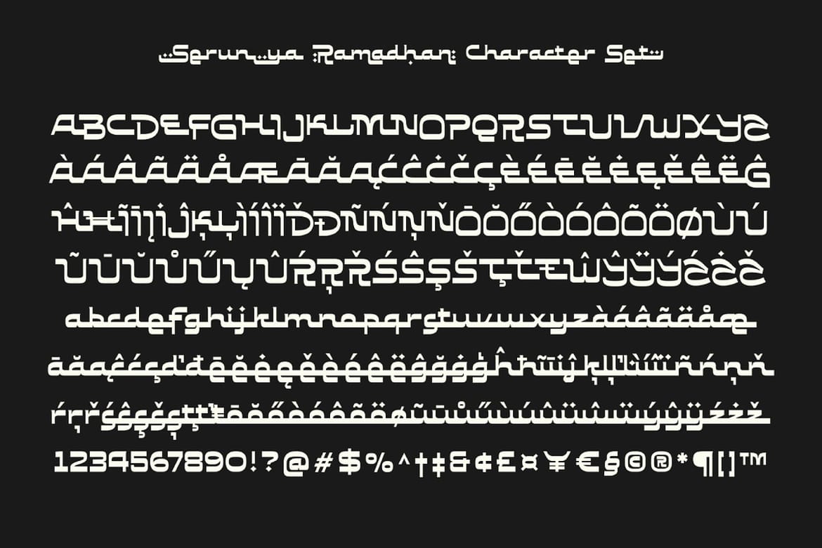 Serunya Ramadhan - Arabic Style Font