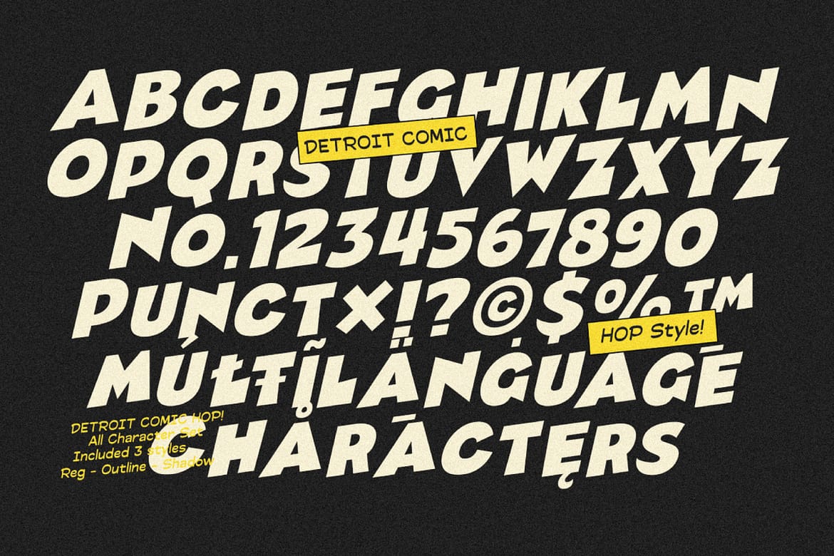Detroit Comic – Comic Font Pair