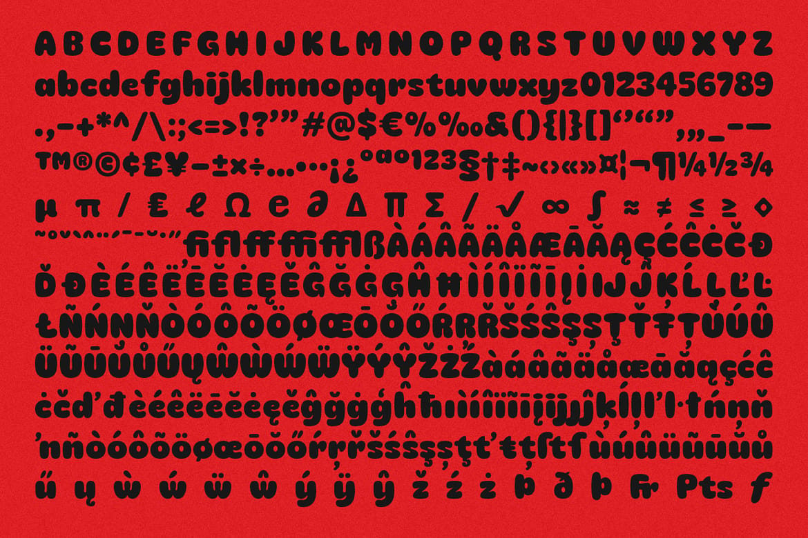 Mochi Boom - Playful Bubbly Font