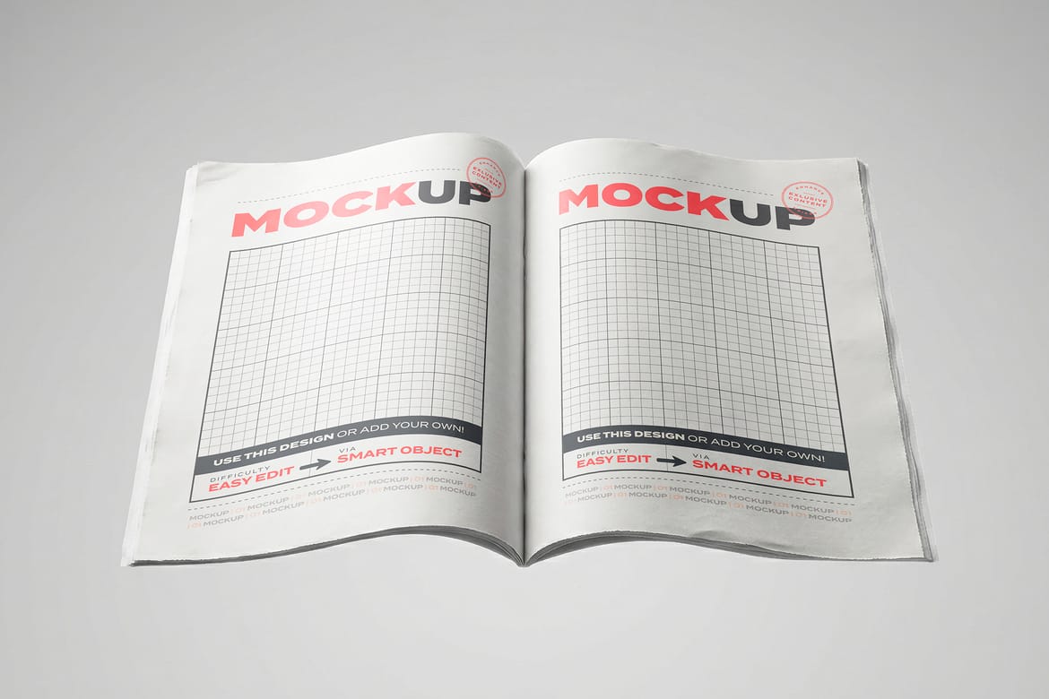 Open Newspaper Mockups