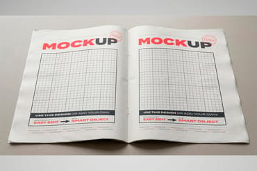 Open Newspaper Mockups