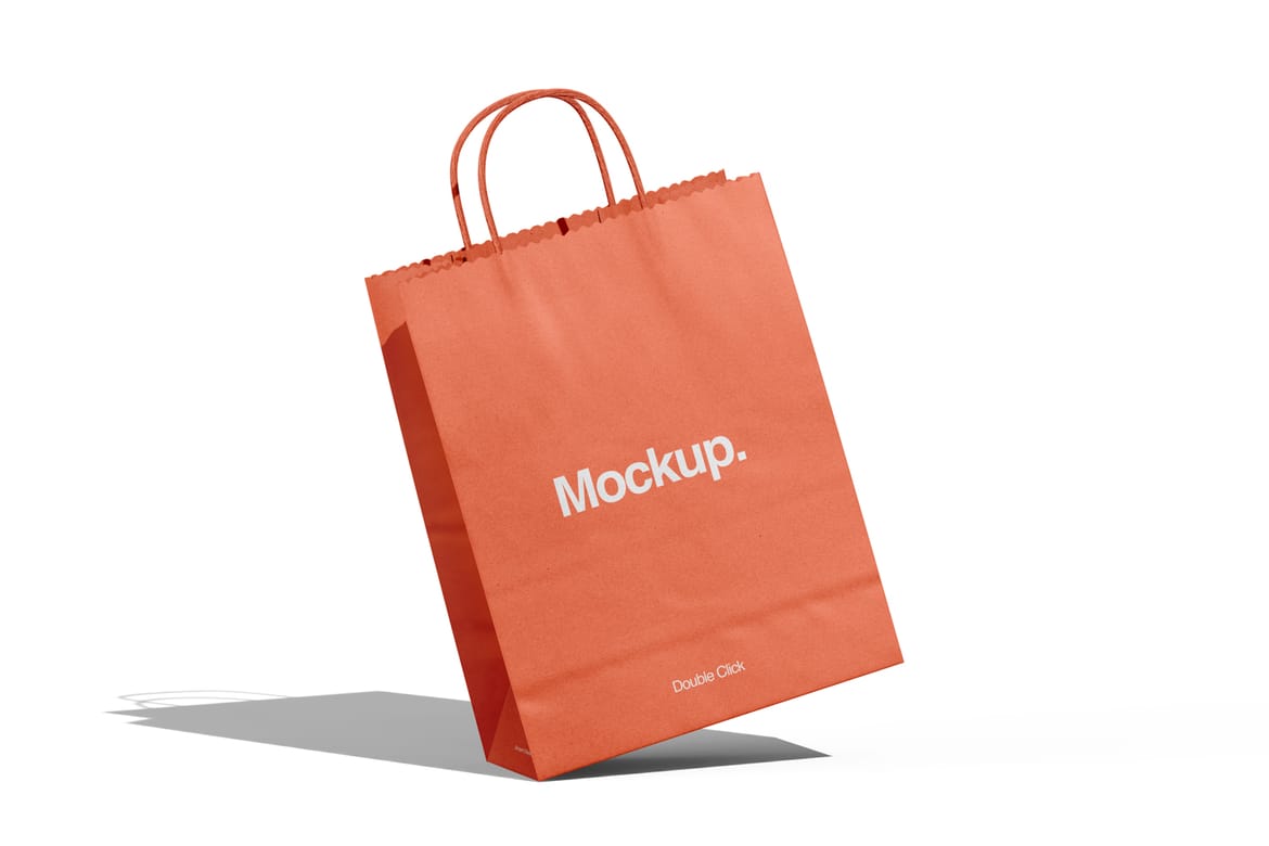 Kraft Paper Shopping Bag Mockup