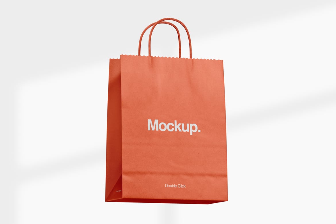 Kraft Paper Shopping Bag Mockup