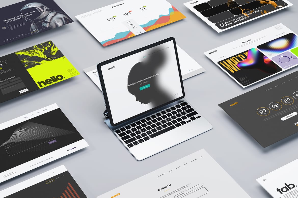 Screen Website Mockup