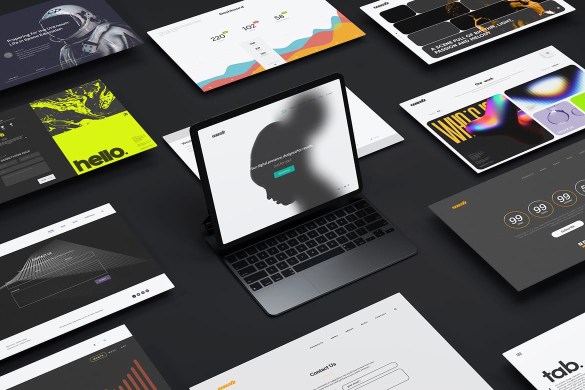 Screen Website Mockup