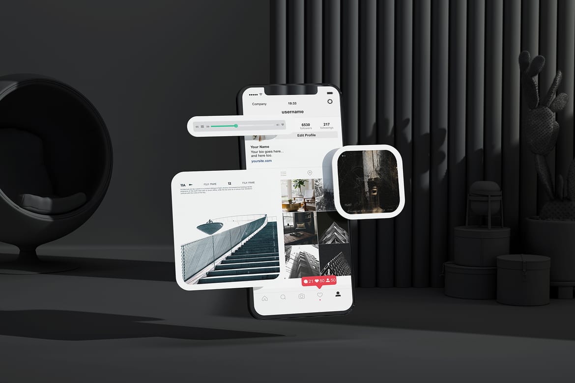 Screen Website Mockup