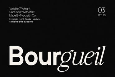 Bourgueil | Variable Sans Serif