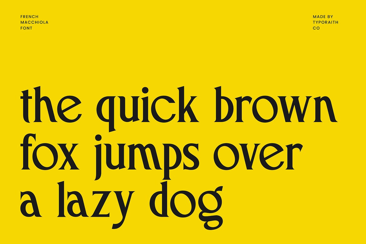 Macchiola | Vintage Display Serif