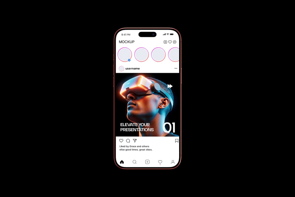 iPhone 17 Pro Device Interface Mockup