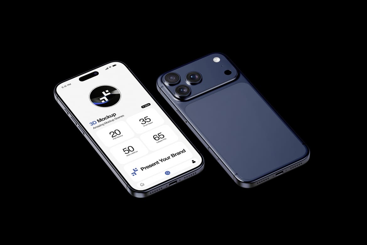 iPhone 17 Pro Device Interface Mockup