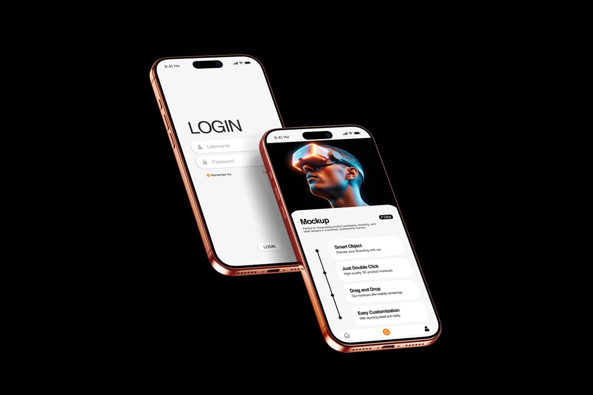 iPhone 17 Pro Device Interface Mockup