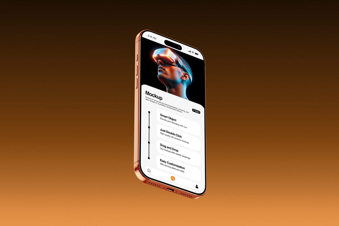 iPhone 17 Pro Device Interface Mockup