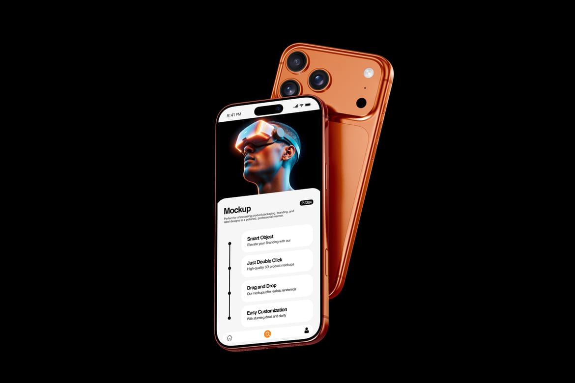 iPhone 17 Pro Device Interface Mockup