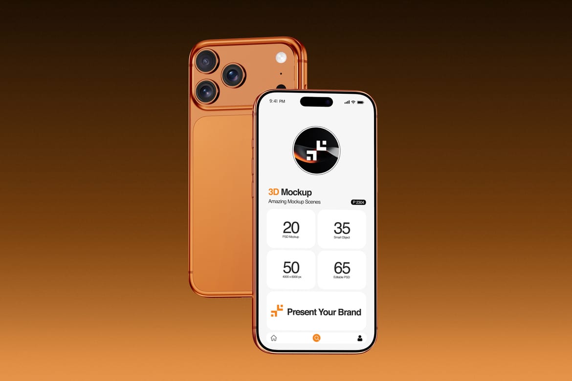 iPhone 17 Pro Device Interface Mockup