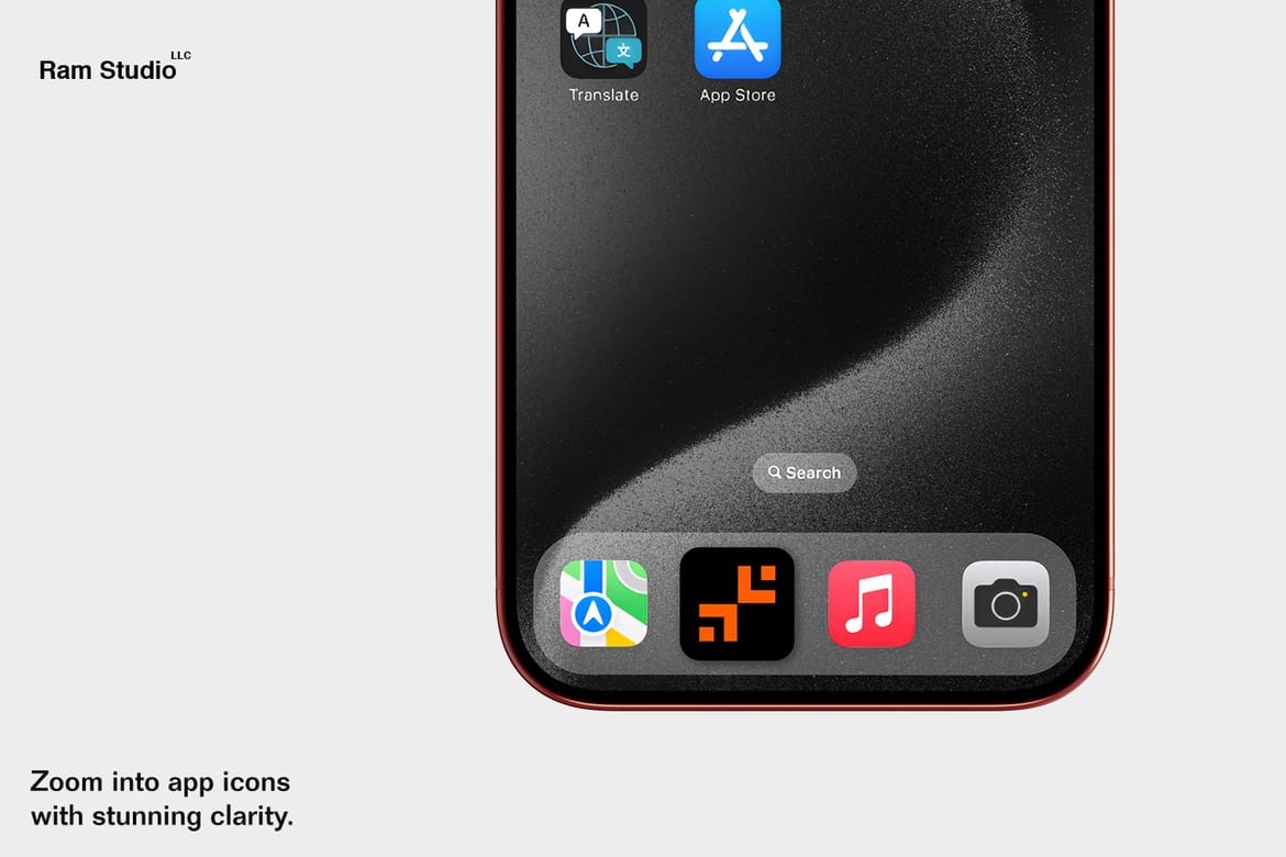 iPhone 17 Pro Device Interface Mockup