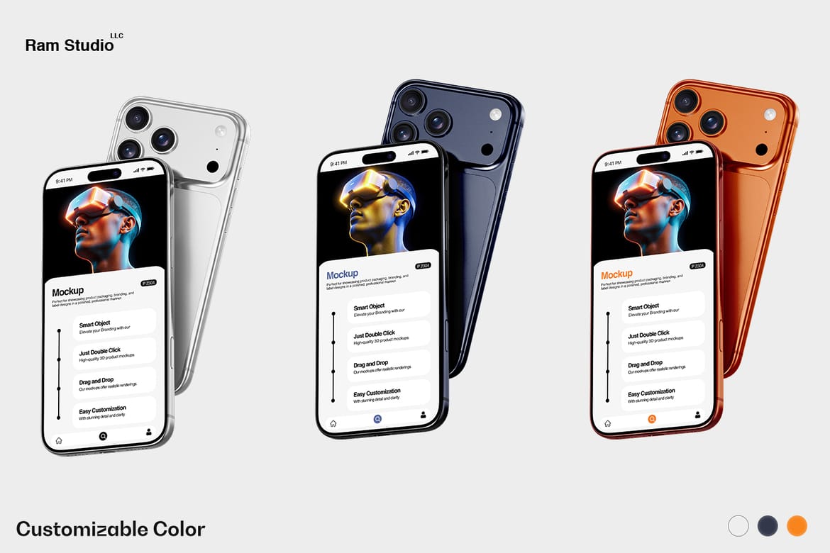 iPhone 17 Pro Device Interface Mockup