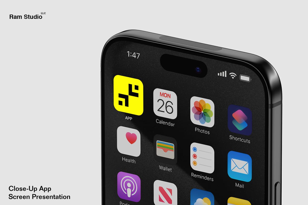 iPhone 17 Pro Device Interface Mockup