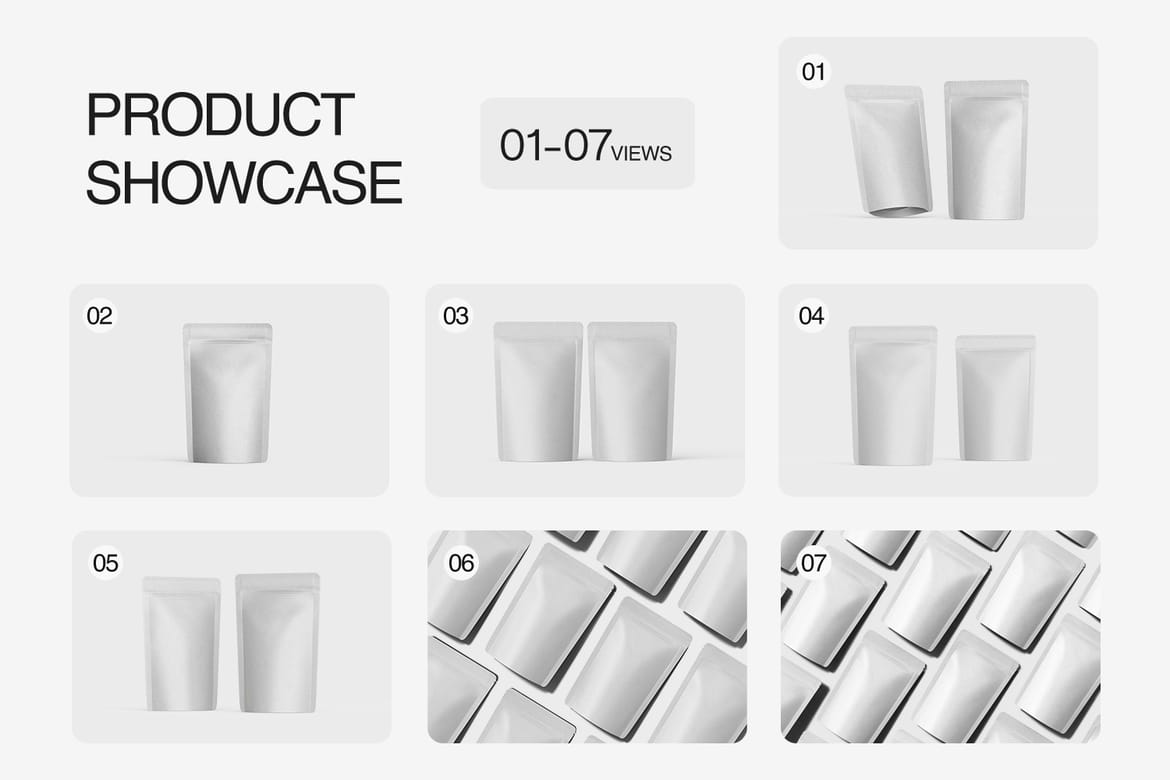 Kraft Paper Stand-Up Pouch Mockup