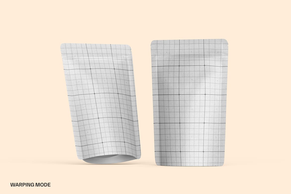 Kraft Paper Stand-Up Pouch Mockup