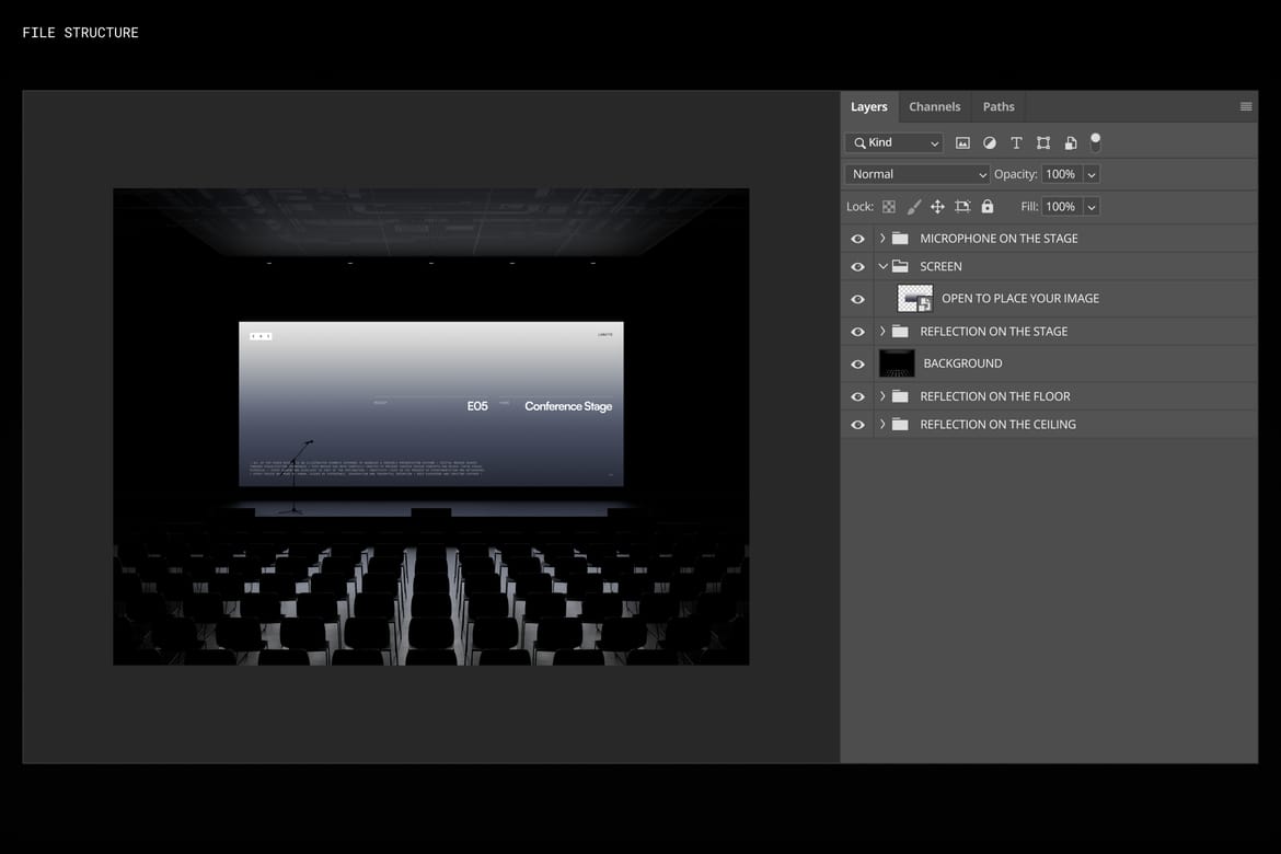 Conference Stage Mockup E05