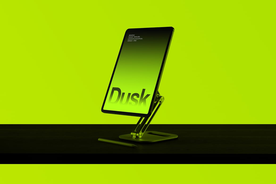 Free iPad Pro Mockup / Dusk Series